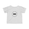 Infant Tee - "The World Revolves Around Me" Circle Graphic Baby Shirt | Newborn Toddler Gift