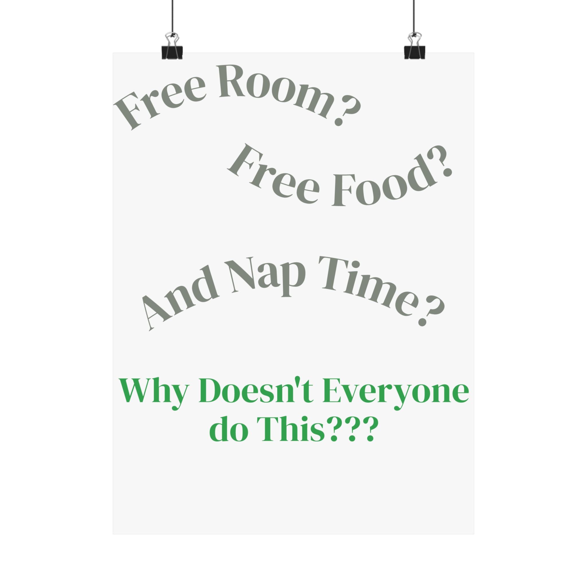 Baby Room Poster — Funny Quote Nursery Wall Art