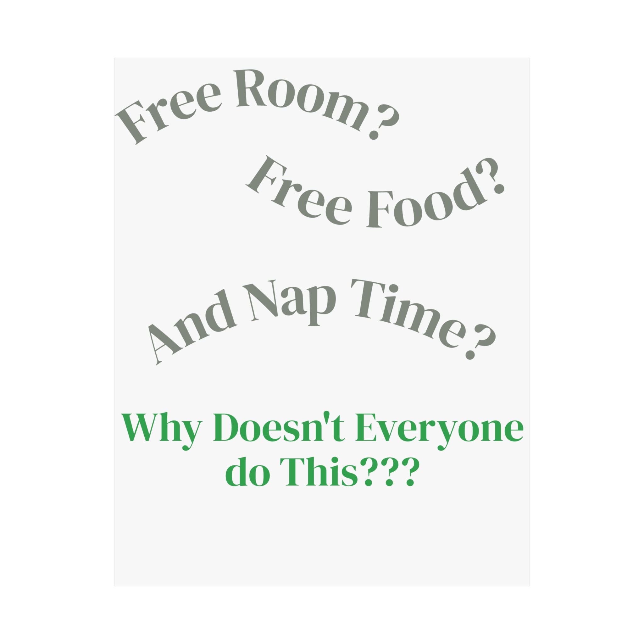 Baby Room Poster — Funny Quote Nursery Wall Art