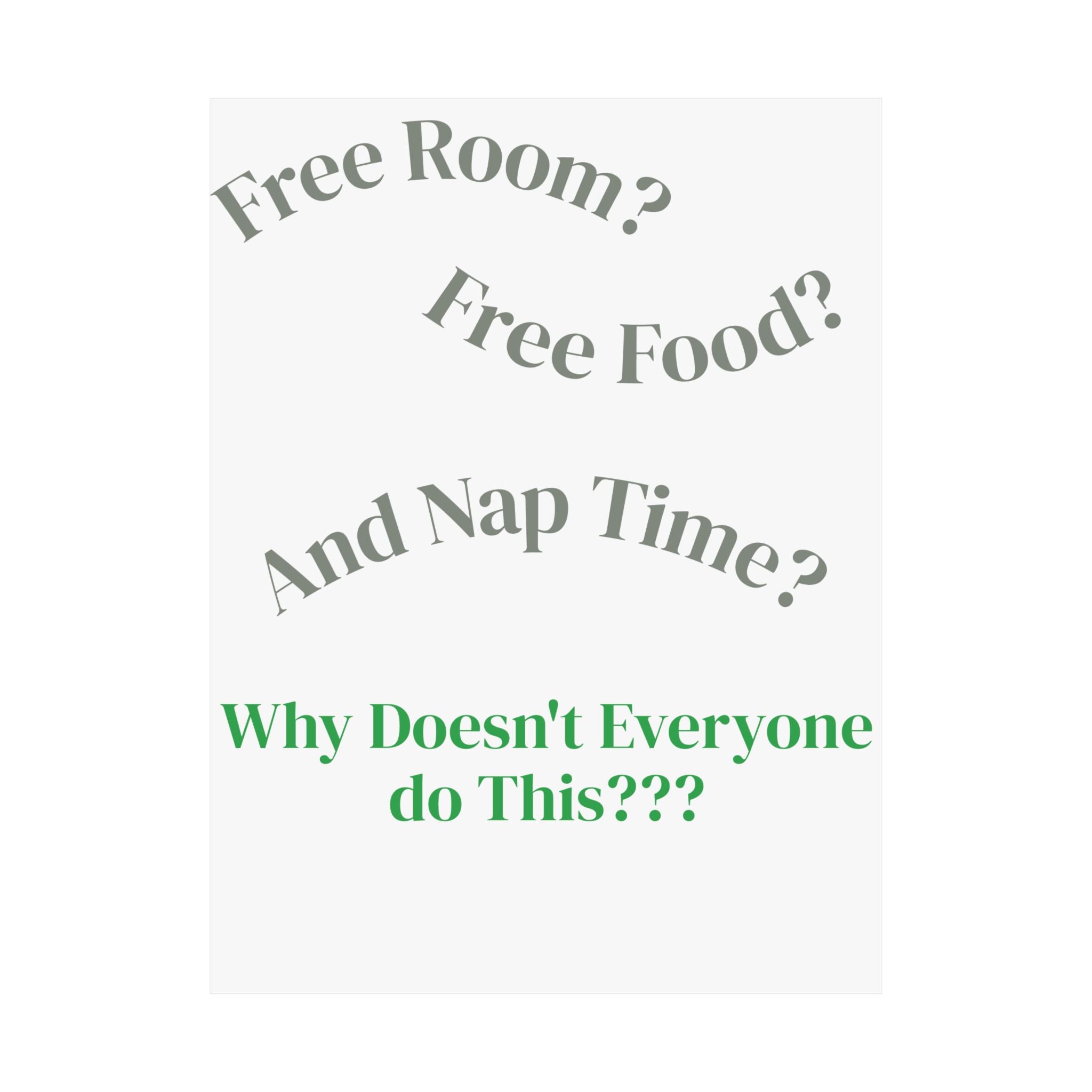 Baby Room Poster — Funny Quote Nursery Wall Art