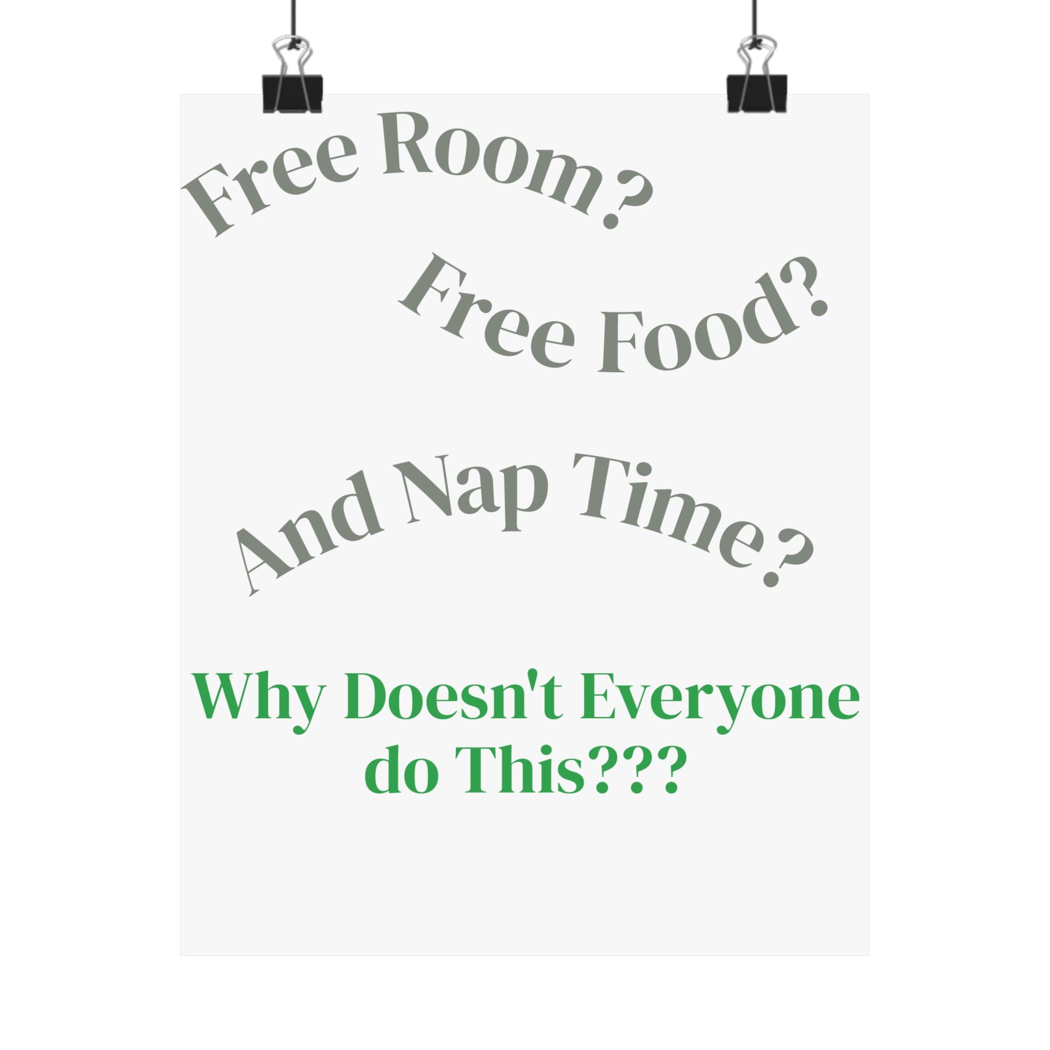 Baby Room Poster — Funny Quote Nursery Wall Art