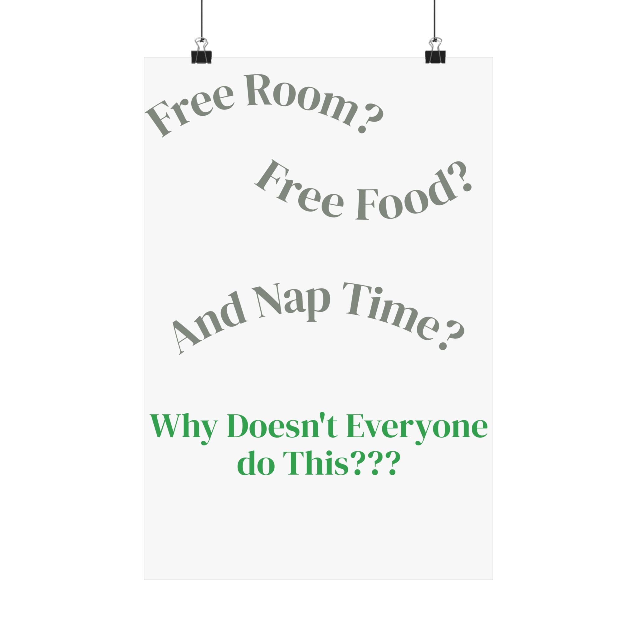 Baby Room Poster — Funny Quote Nursery Wall Art