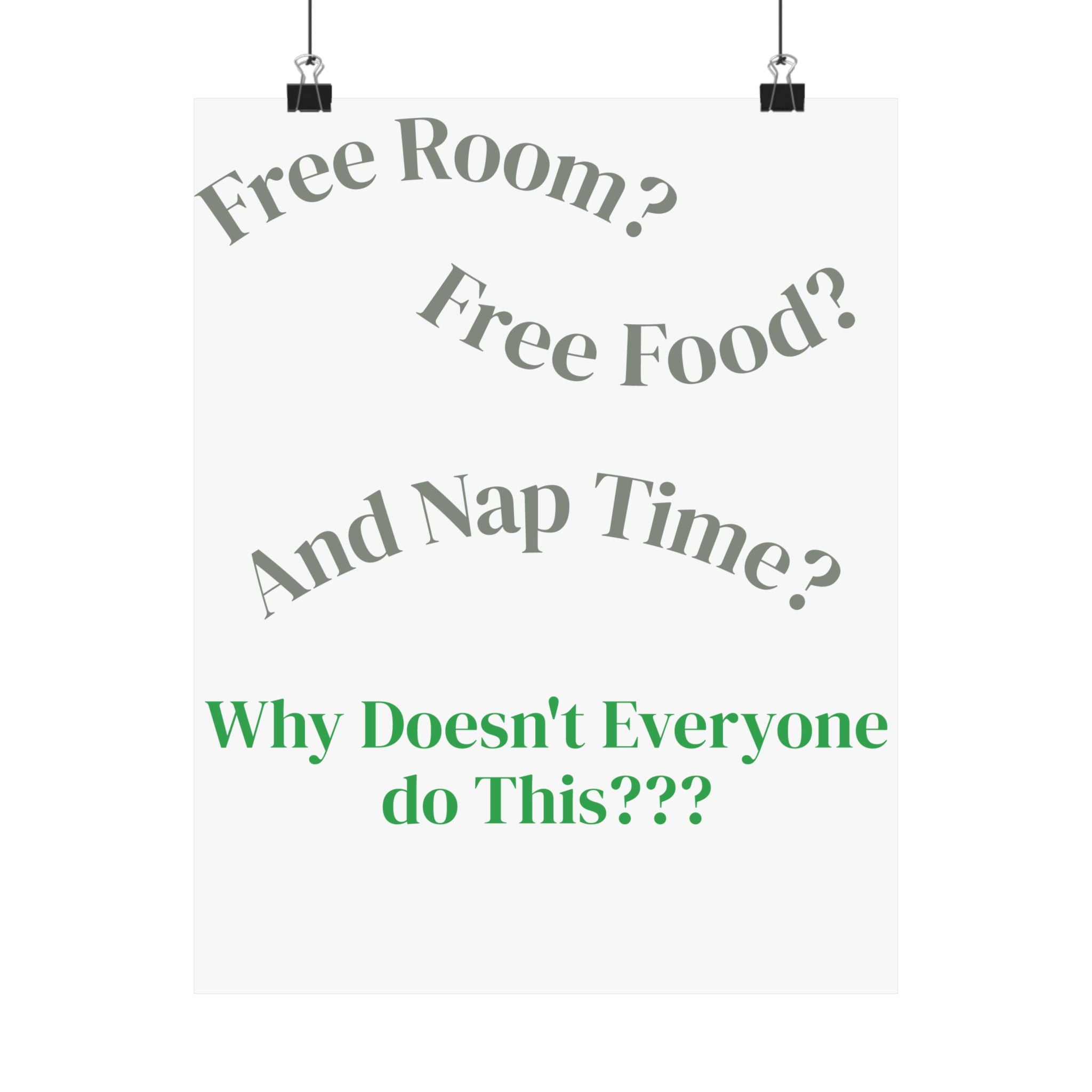 Baby Room Poster — Funny Quote Nursery Wall Art