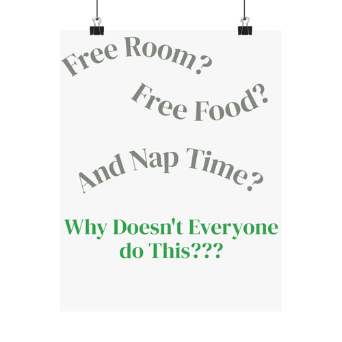 Baby Room Poster — Funny Quote Nursery Wall Art